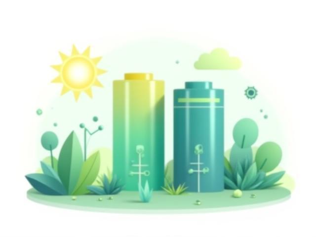 Illustratie van duurzame energieopslag en innovatie
